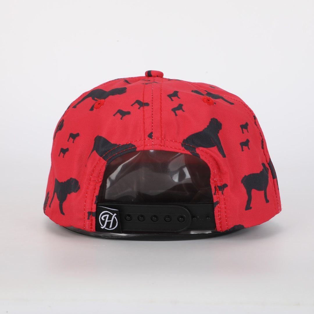 Bulldog Kids Rope Hat - Red