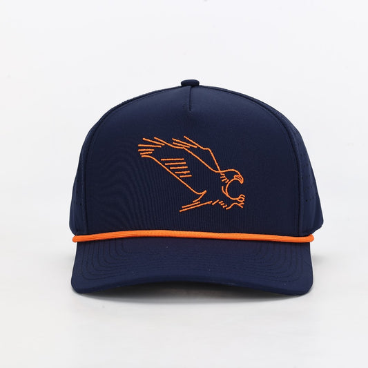 Hovi Auburn Eagle Performance Rope Hat - Navy