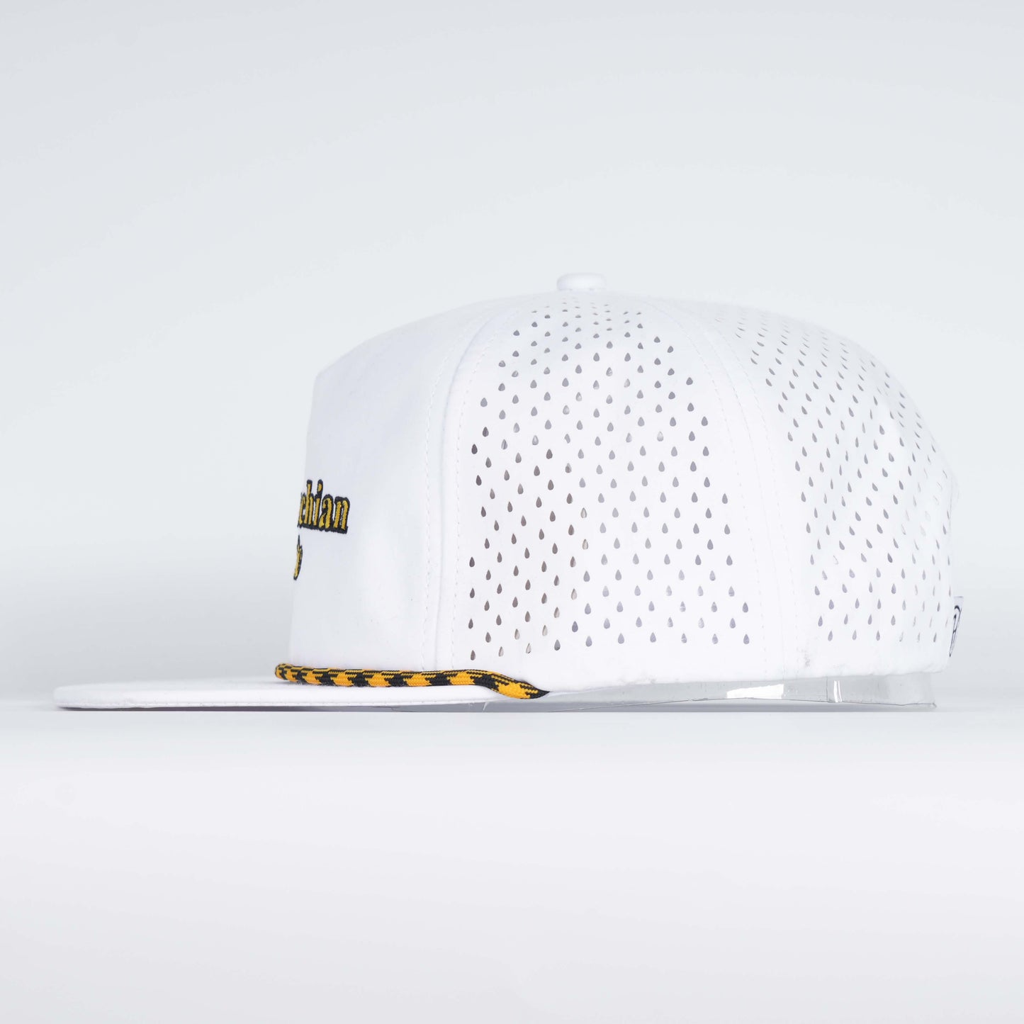 Appalachian State Rope Hat- Soft White Performance Unstructured