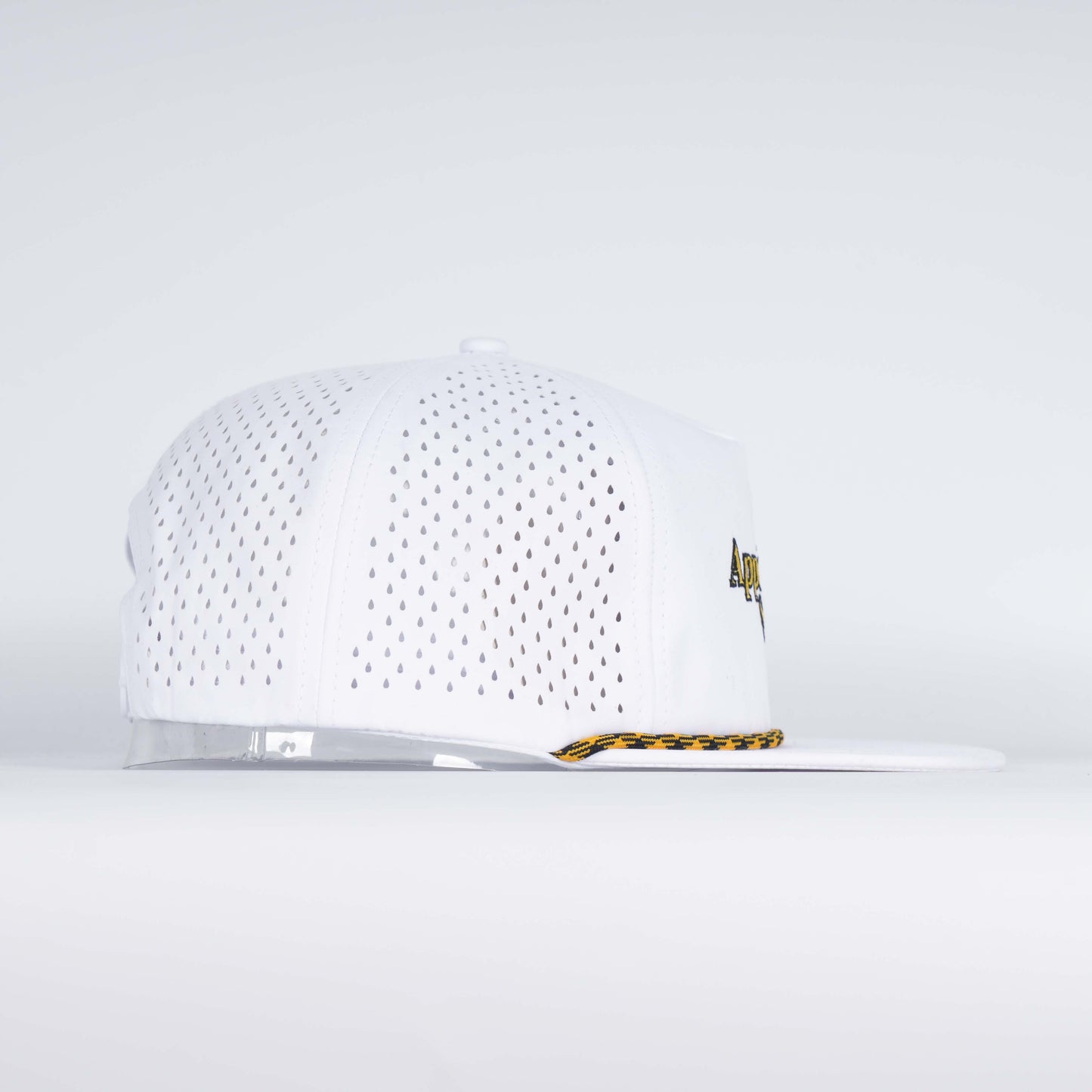 Appalachian State Rope Hat- Soft White Performance Unstructured