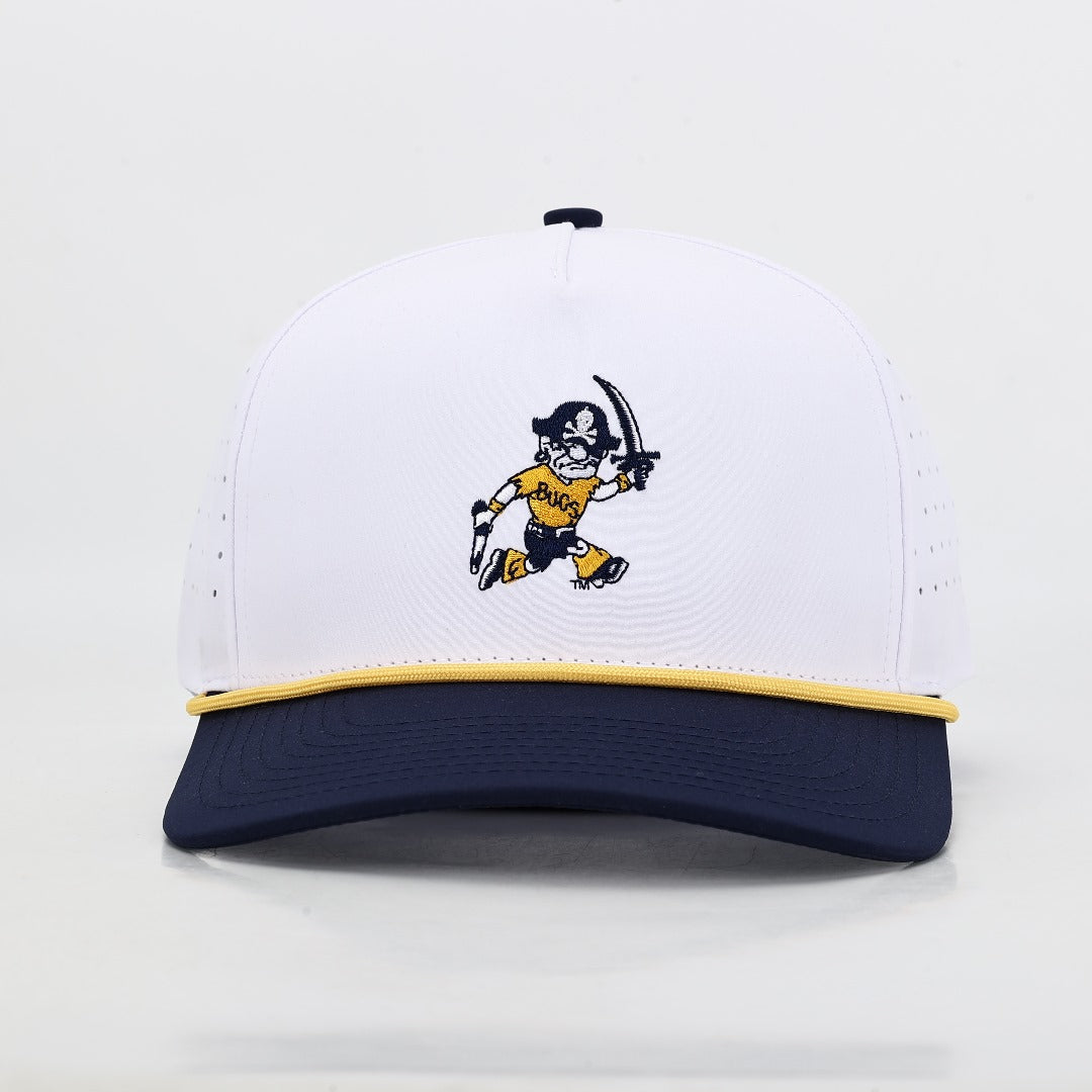 ETSU Vintage Buccaneer Performance Rope Hat - White/Blue