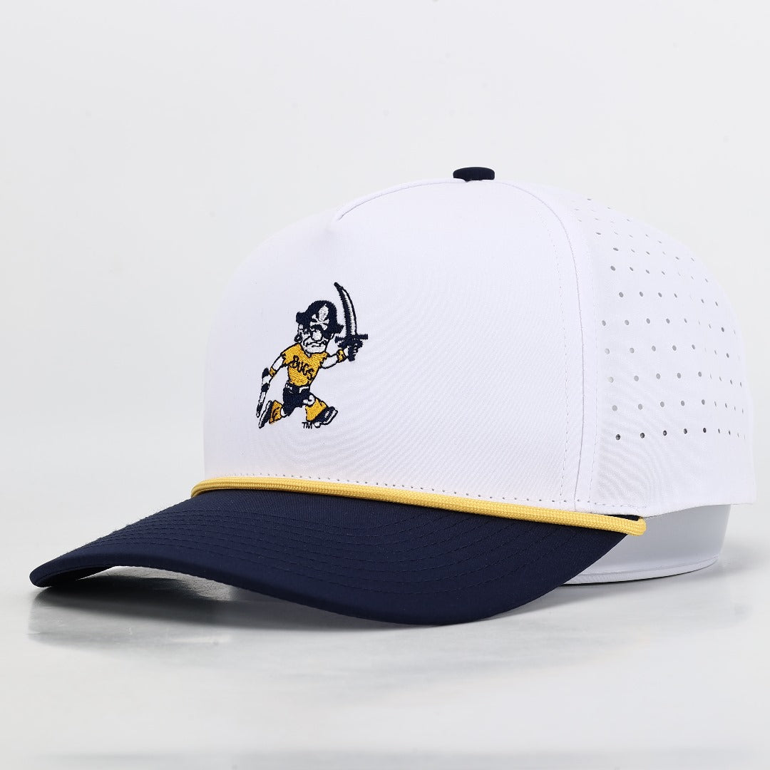 ETSU Vintage Buccaneer Performance Rope Hat - White/Blue