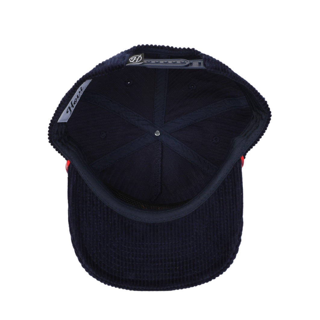 Ole Miss Rebs Corduroy Rope Hat- Navy