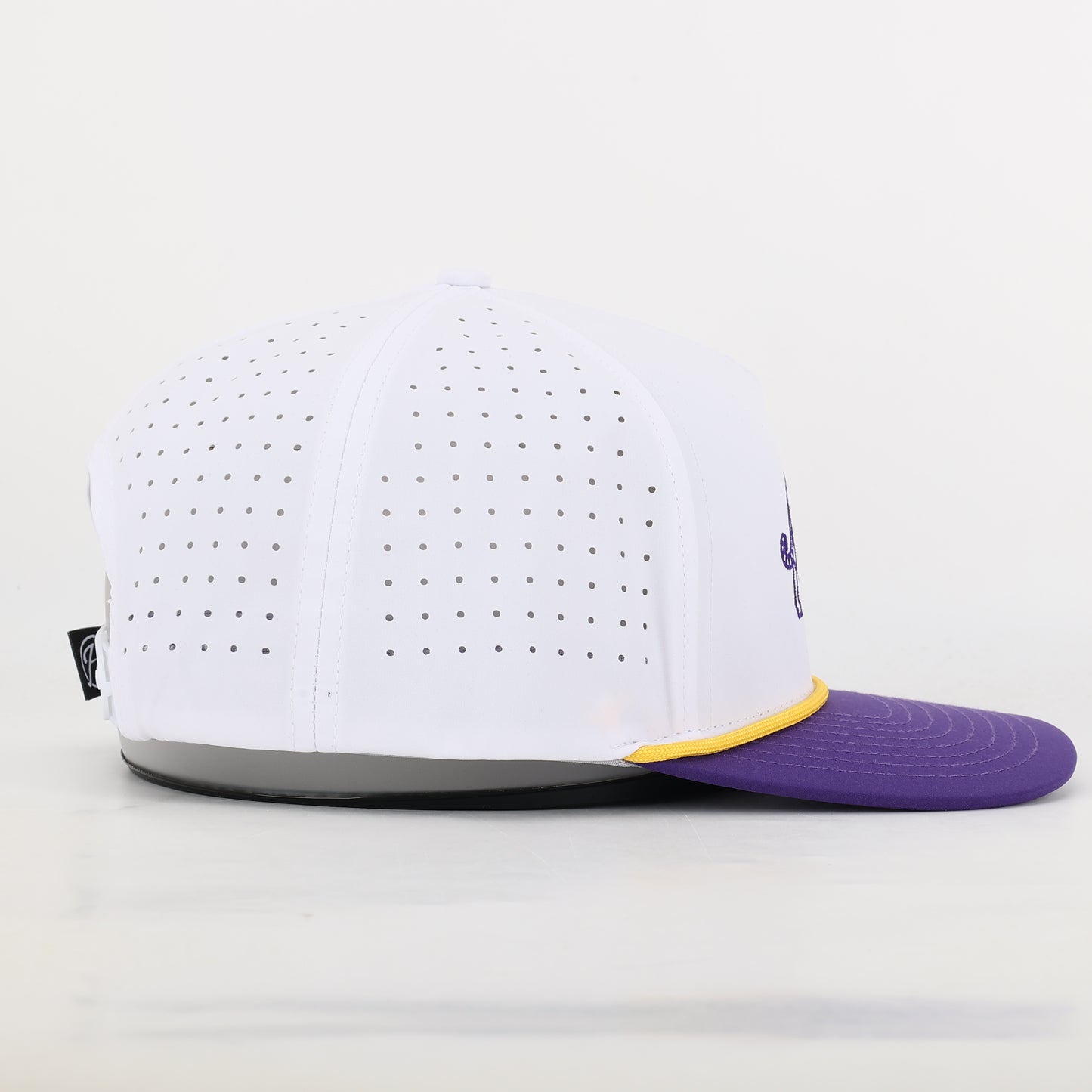 LSU Tiger Performance Rope Hat - White/Purple- PREORDER