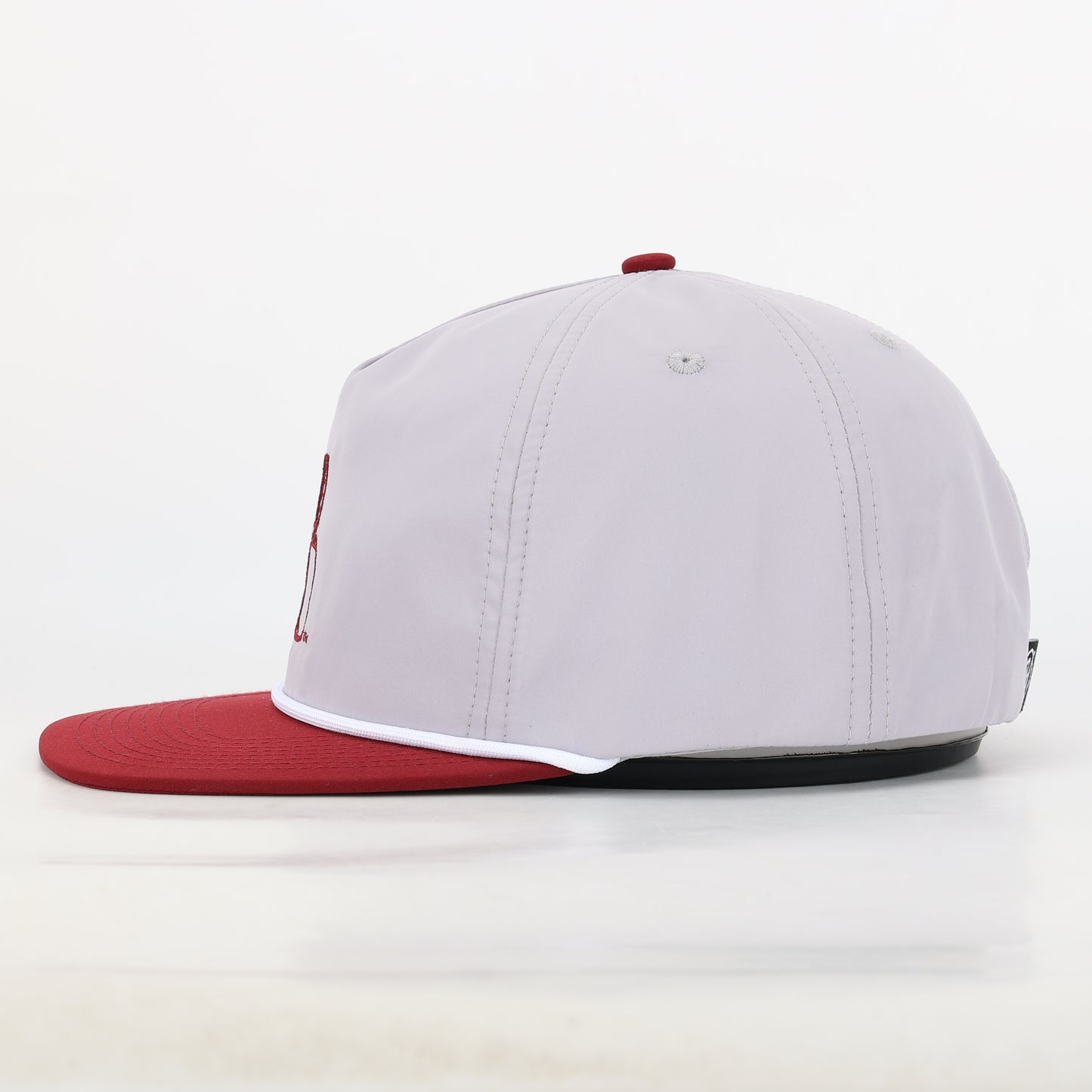 Mississippi State Cowbell Poly Rope Hat - Grey/Maroon