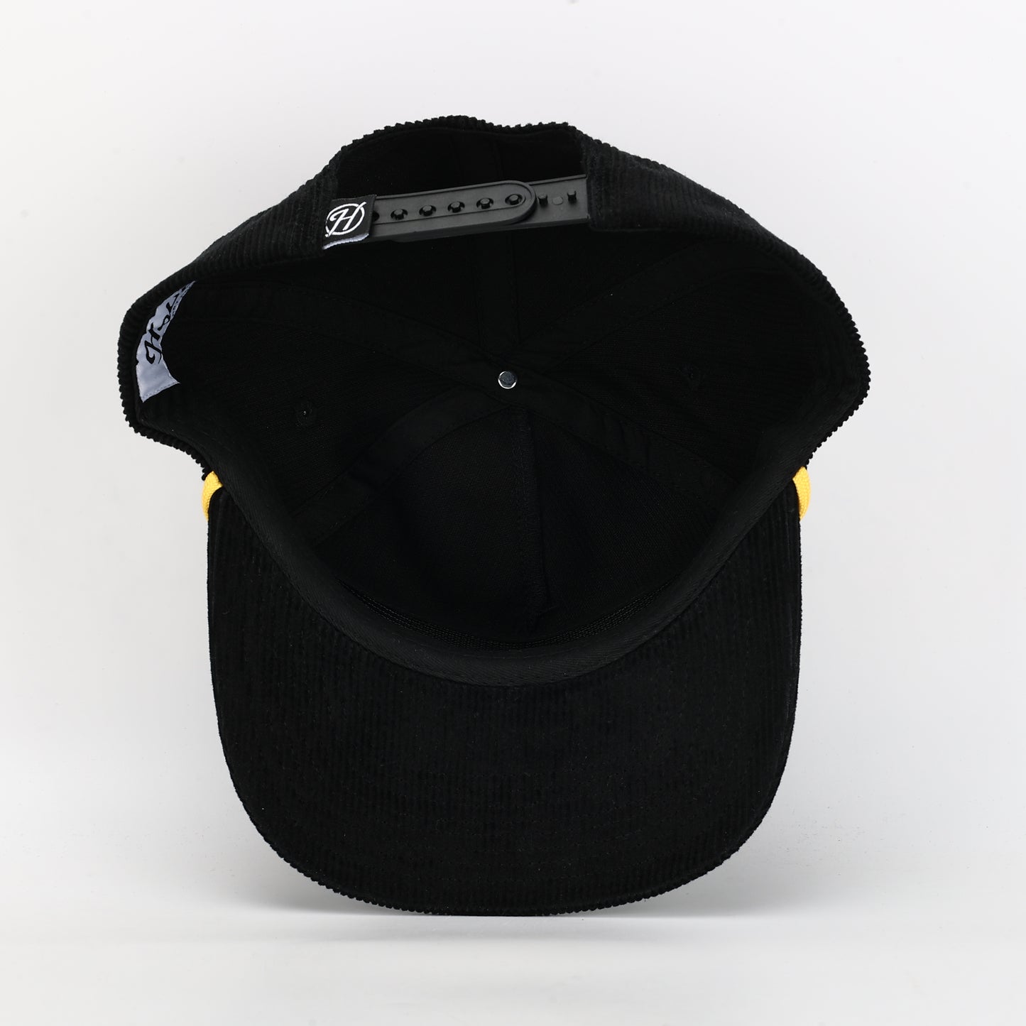 Appalachian State Flying Yosef Corduroy Rope Hat- Black