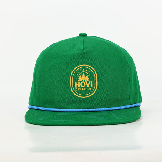 Hovi Green Cotton Rope Hat
