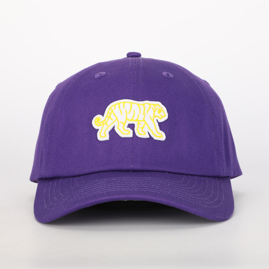 Hovi LSU Tiger Cotton Dad Hat- Purple