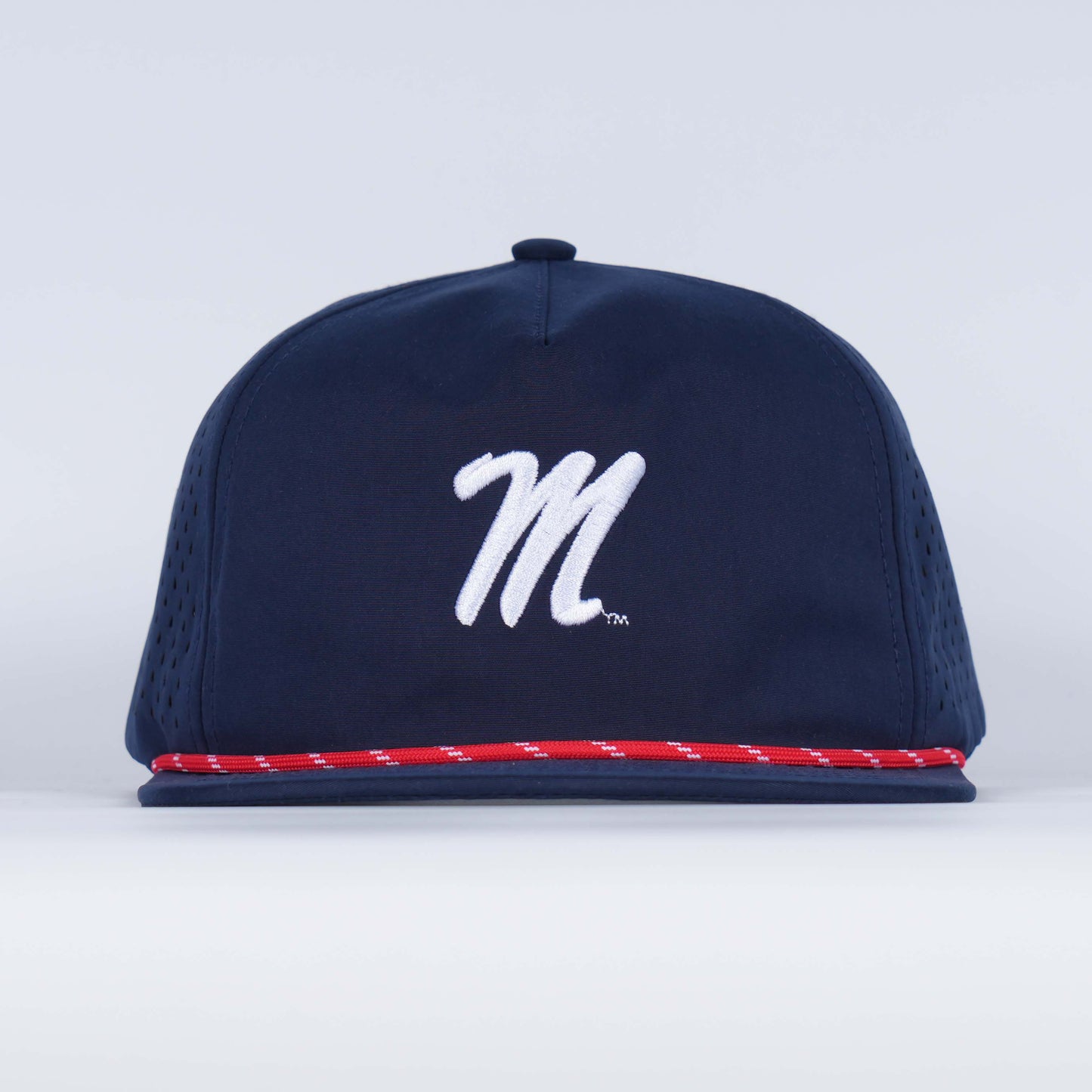 Hovi Ole_Miss_navy_script_M_hat