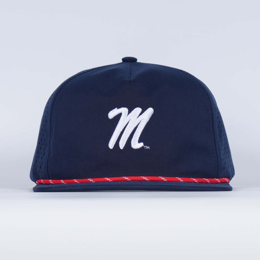 Hovi Ole_Miss_navy_script_M_hat