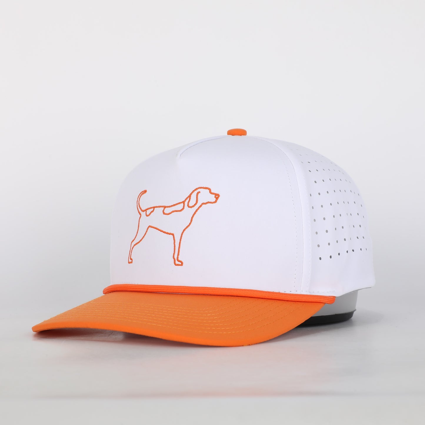 Hovi Tennessee Coonhound Performance Rope Hat - White/Orange