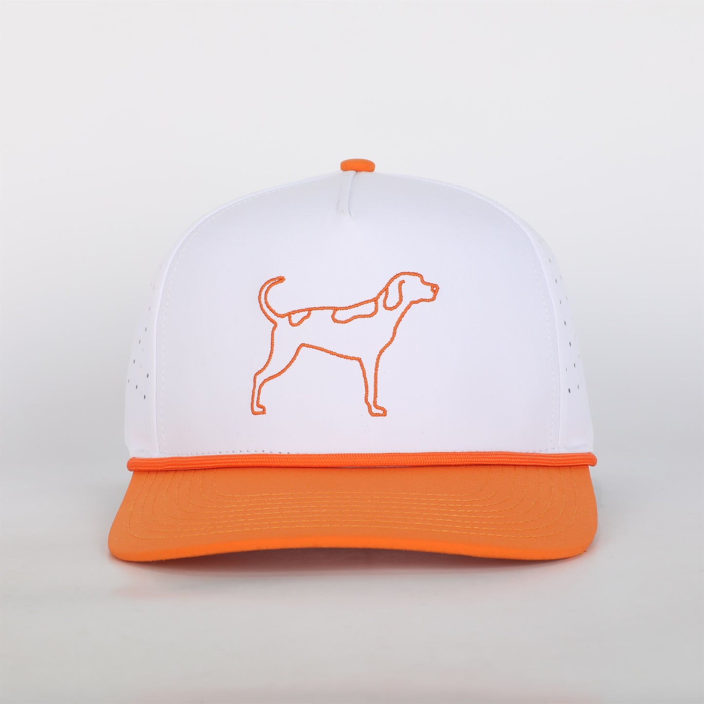 Hovi Tennessee Coonhound Performance Rope Hat - White/Orange