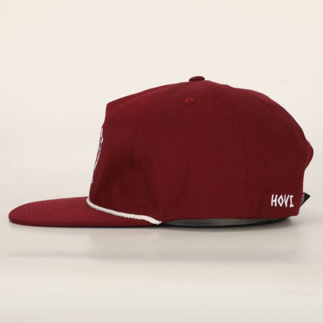 Collie Cotton Rope Hat - Maroon