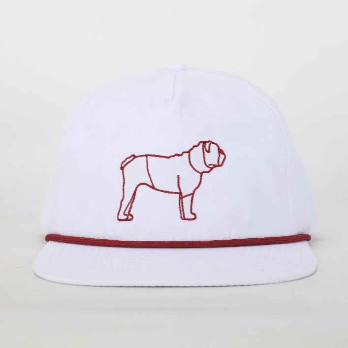 White Bulldog Rope Hat