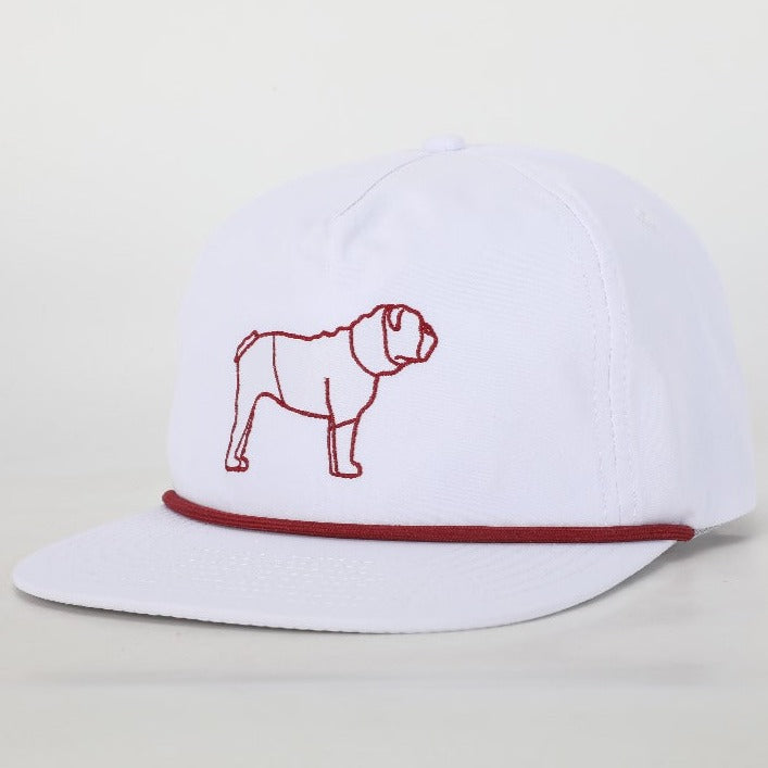 White Bulldog Rope Hat
