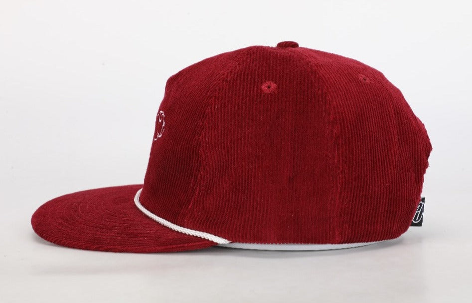 Maroon Bulldog Rope Hat - Corduroy