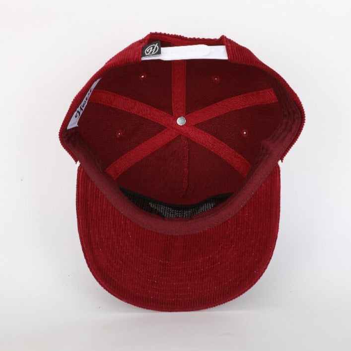 Maroon Bulldog Rope Hat - Corduroy
