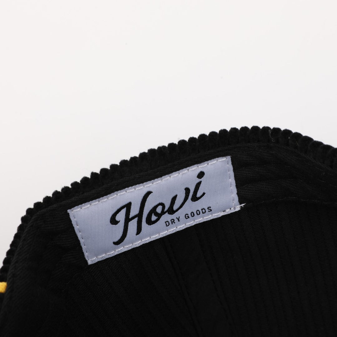 Appalachian State Corduroy Rope Hat- Black