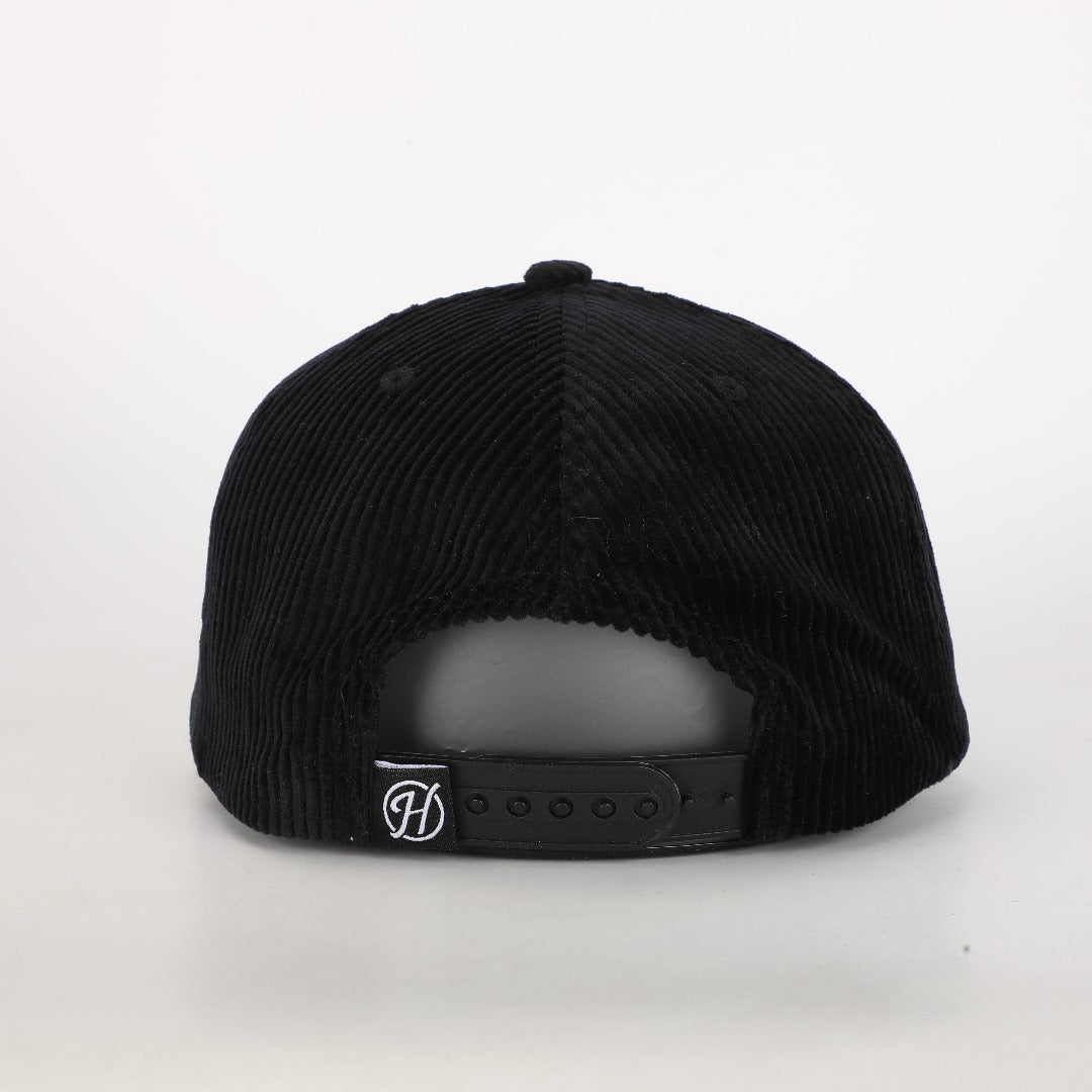 Appalachian State Corduroy Rope Hat- Black