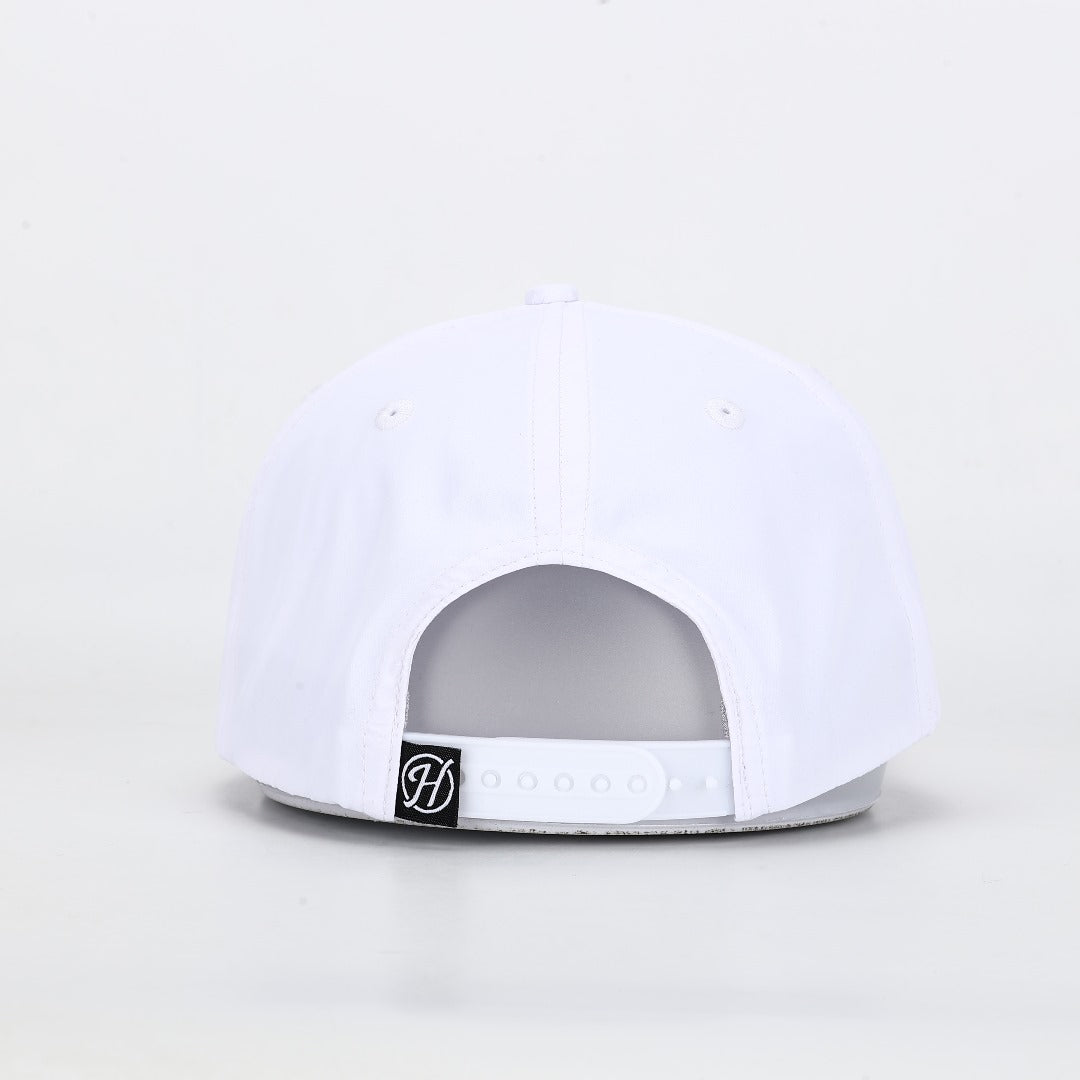 Vanderbilt Script Poly Rope Hat- White