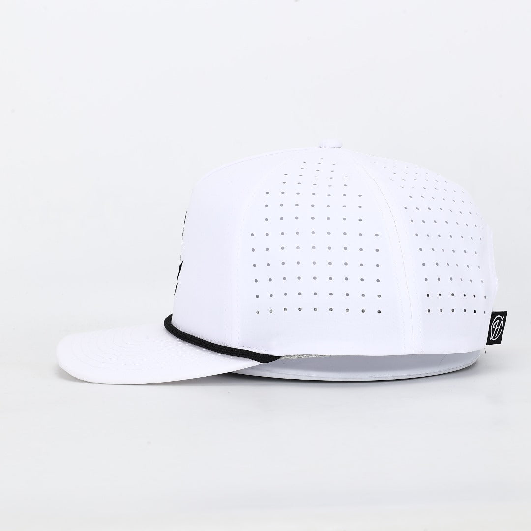 Anchor Down Performance Rope Hat- White/Black