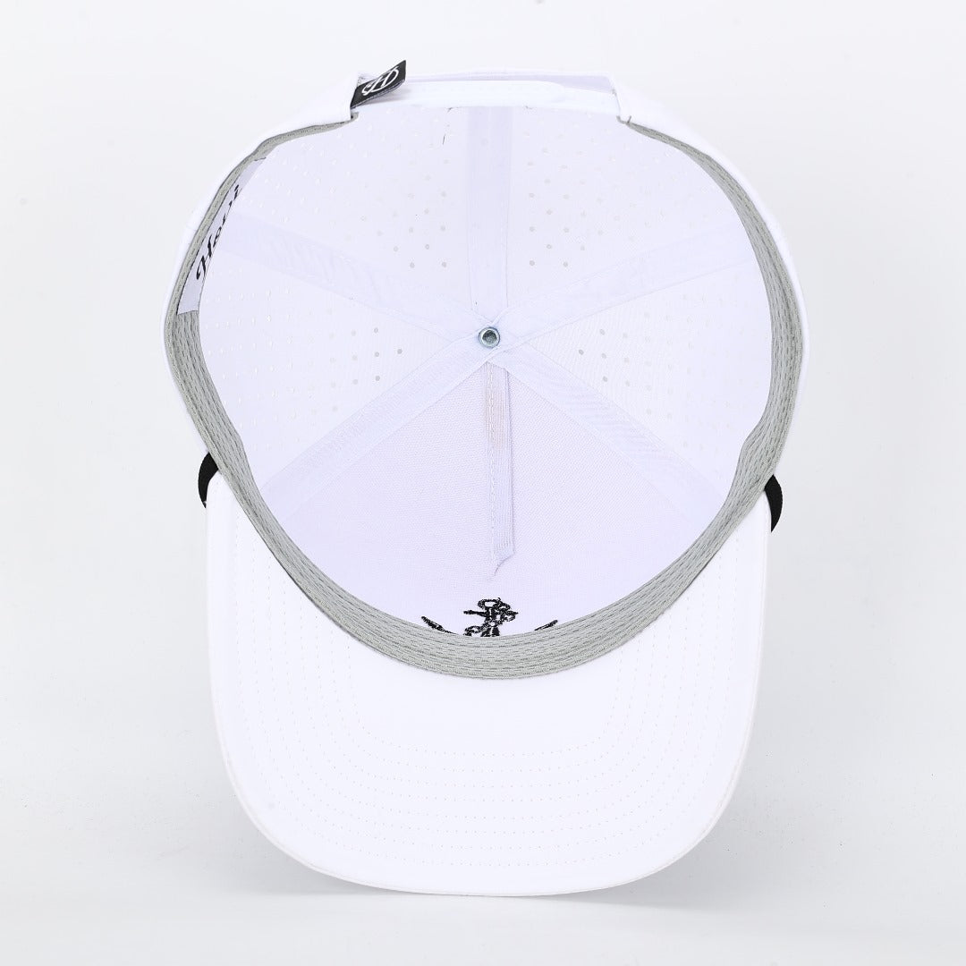 Anchor Down Performance Rope Hat- White/Black