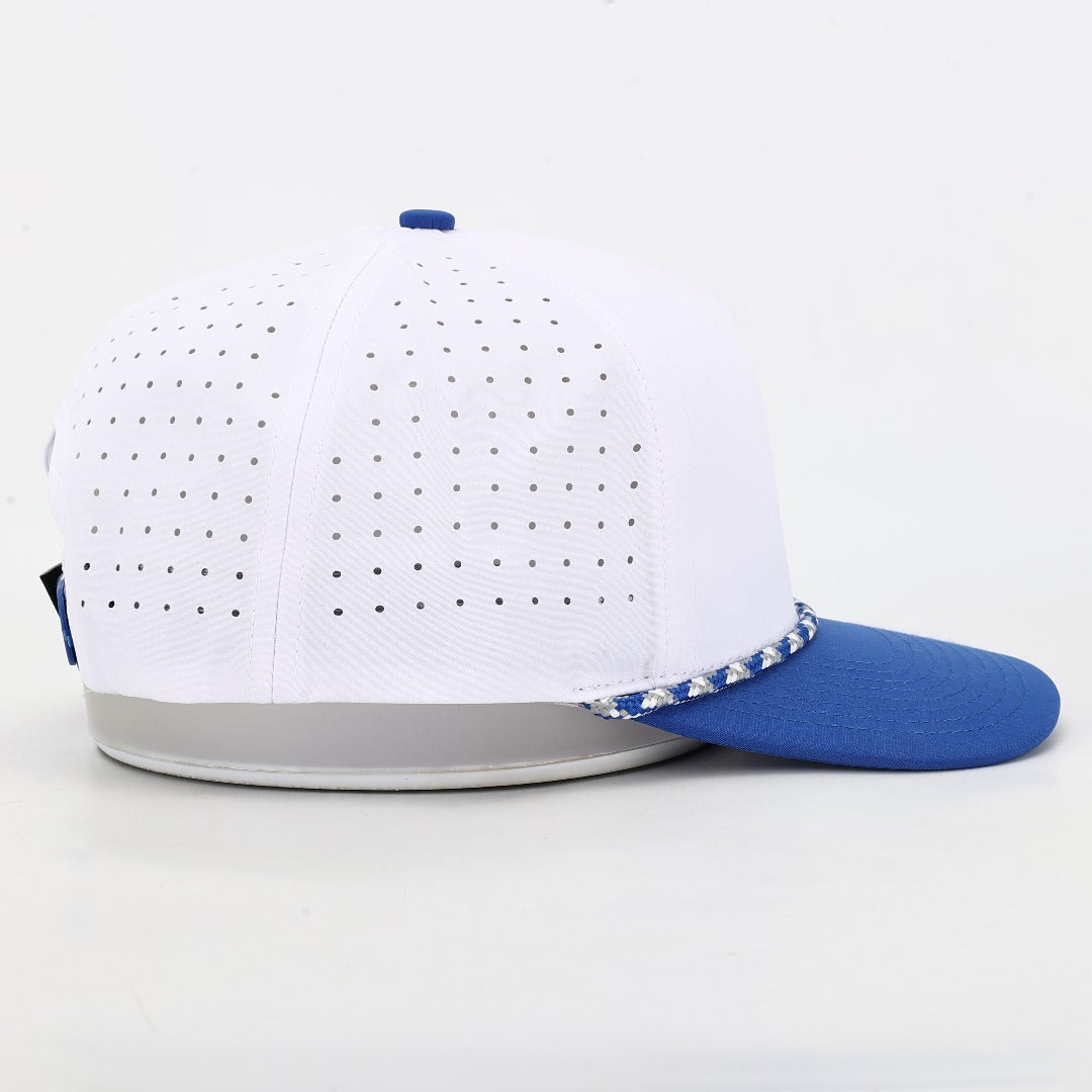 The Eli Performance Rope Hat - White/Blue