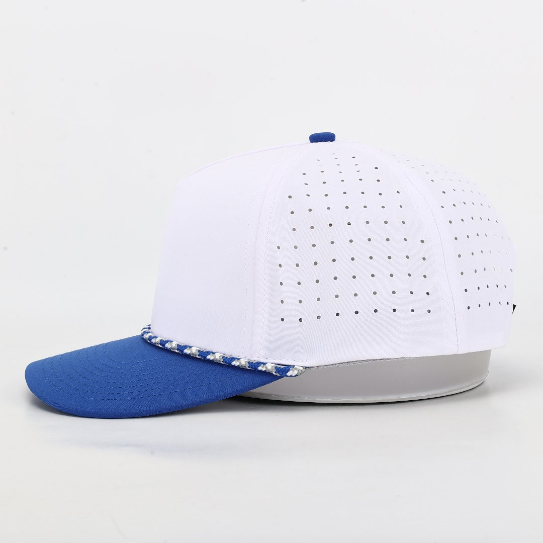 The Eli Performance Rope Hat - White/Blue