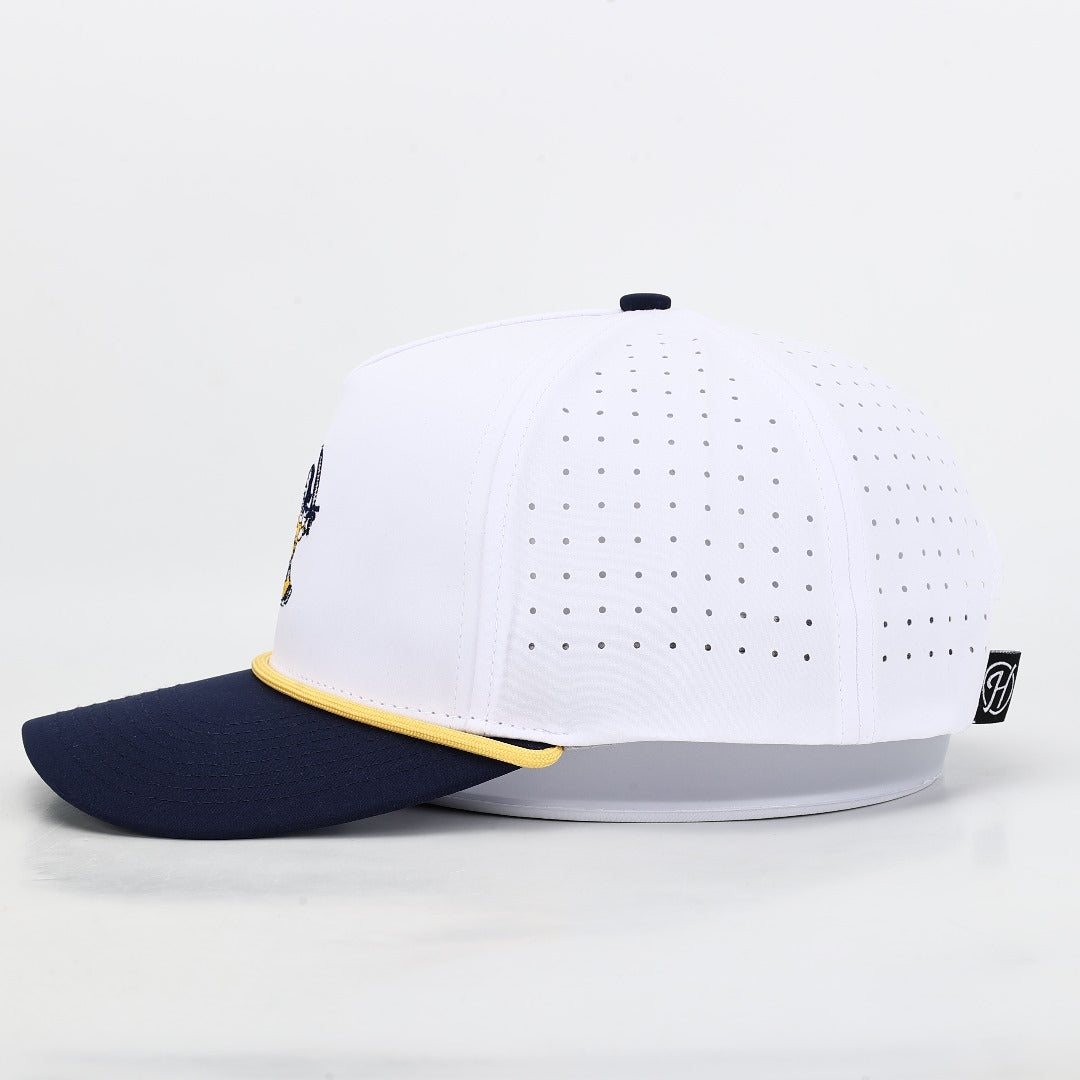 ETSU Vintage Buccaneer Performance Rope Hat - White/Blue