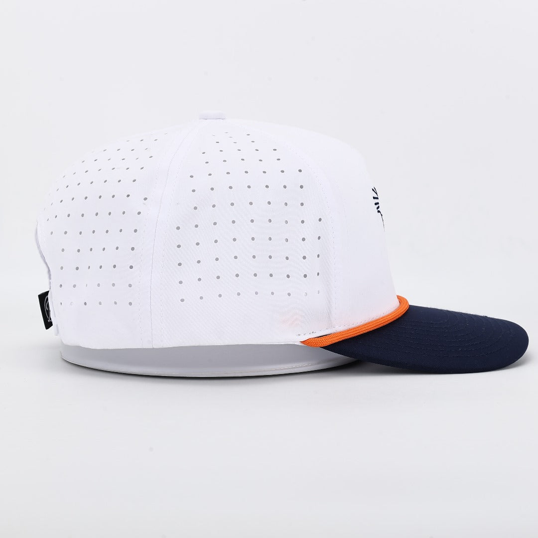 Auburn Eagle Performance Rope Hat - White/ Navy
