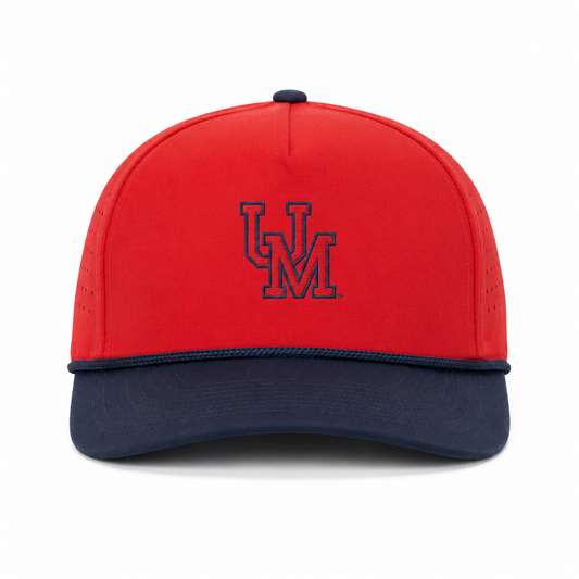 Ole Miss UM Performance Rope Hat- Red/Navy