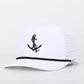 Hovi Anchor Down Performance Rope Hat- White/Black