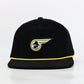 Appalachian State Flying Yosef Corduroy Rope Hat- Black