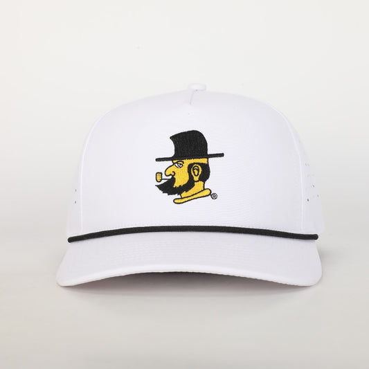 Appalachian State Yosef Rope Hat- White Performance