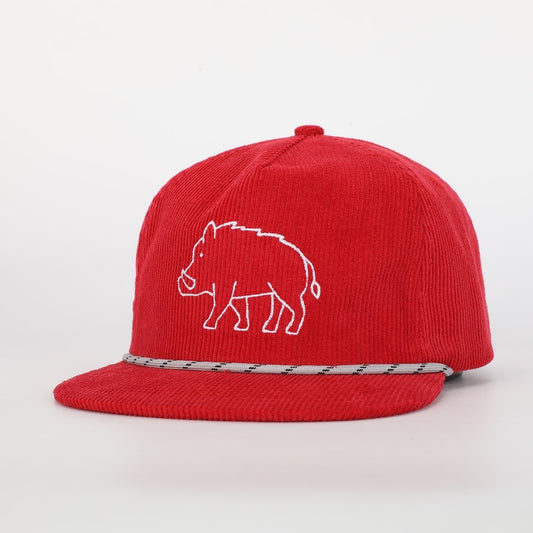 Arkansas Razorback Corduroy Rope Hat 