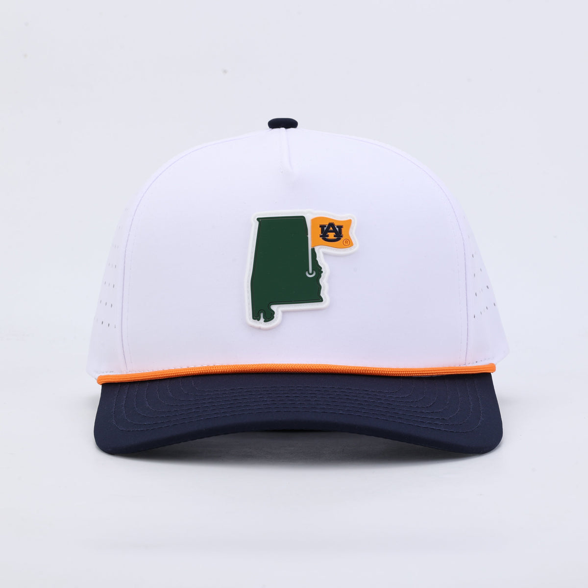 Auburn Golf Performance Rope Hat - White