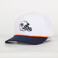 Auburn Helmet Performance Rope Hat - White/ Navy