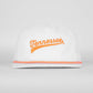 Tennessee Script Rope Hat- Super Soft Performance Unstructured - White