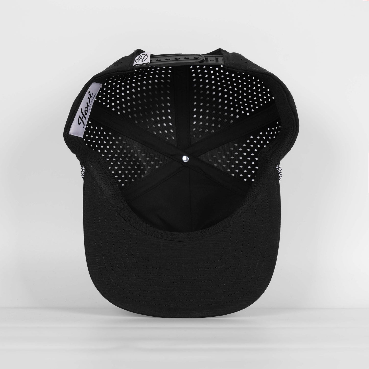 Tennessee Script Rope Hat- Soft Performance Unstructured - Black