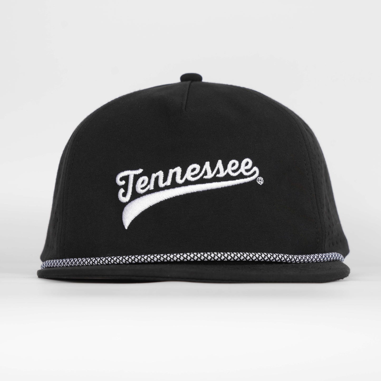Tennessee Script Rope Hat- Soft Performance Unstructured - Black