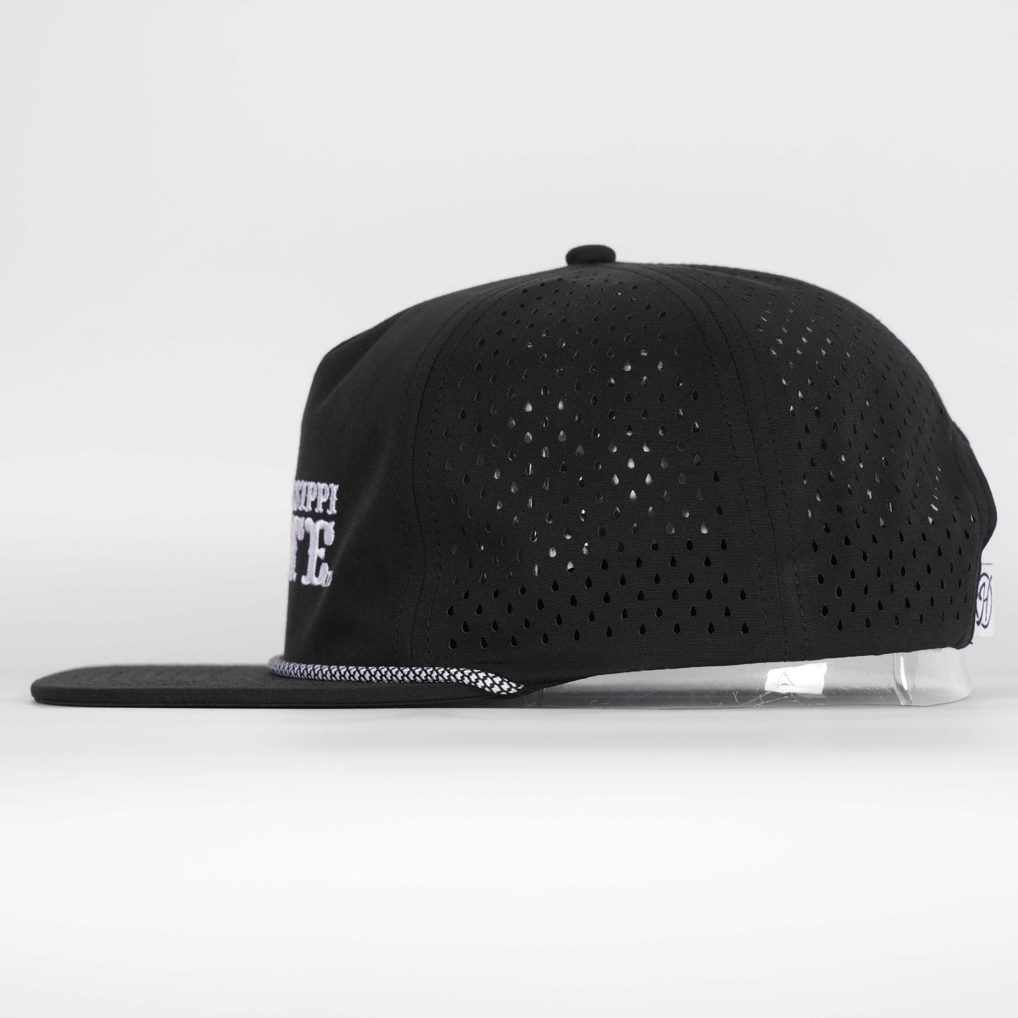 Mississippi State Baseball Rope Hat- Soft Performance Unstructured - Black