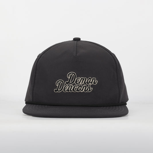 Demon Deacons Nylon Rope Hat - Gray - PREORDER