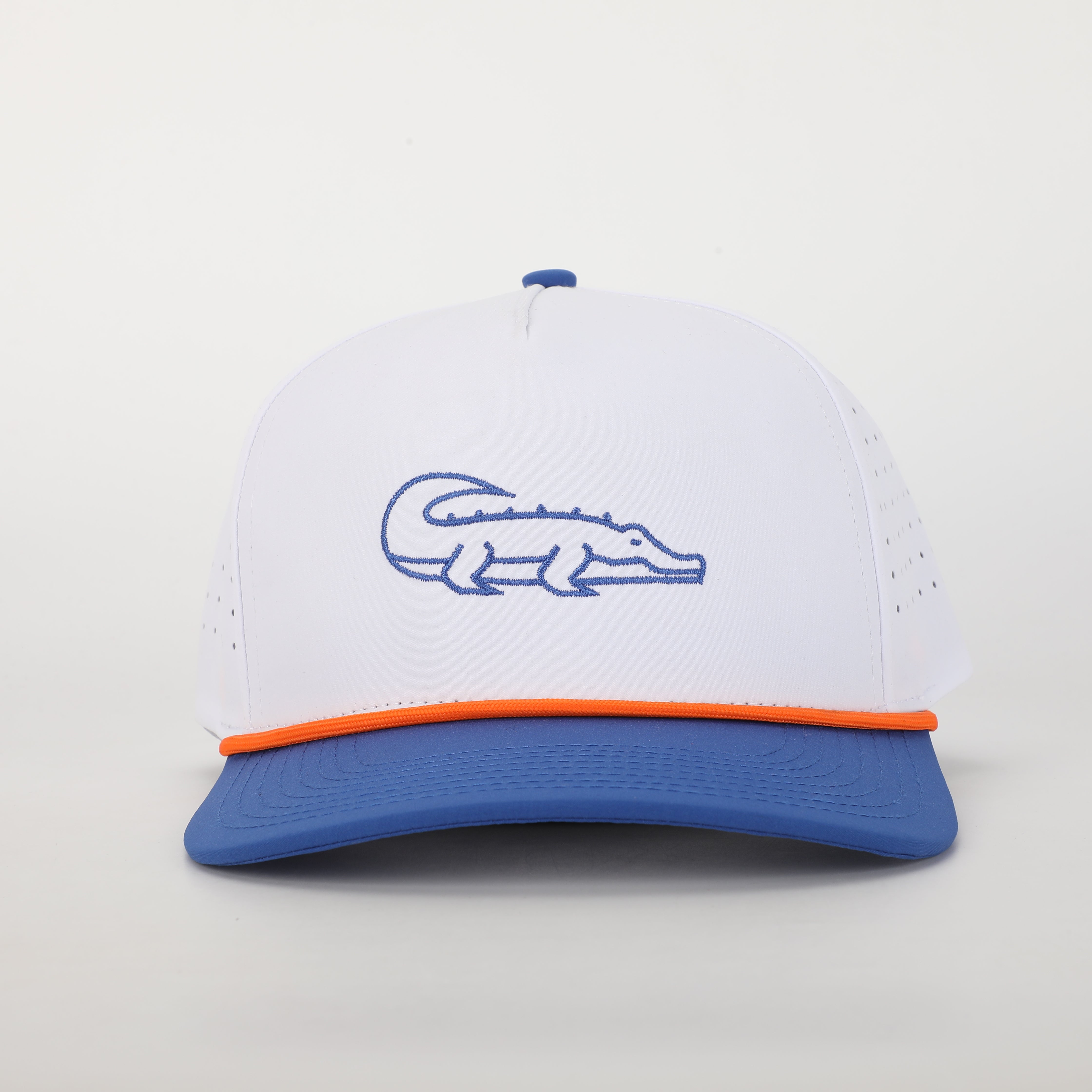 Alligator Performance Rope Hat- White/Blue - PREORDER