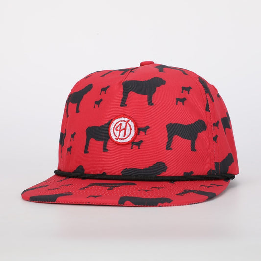 Georgia Bulldog Kids Rope Hat - Red
