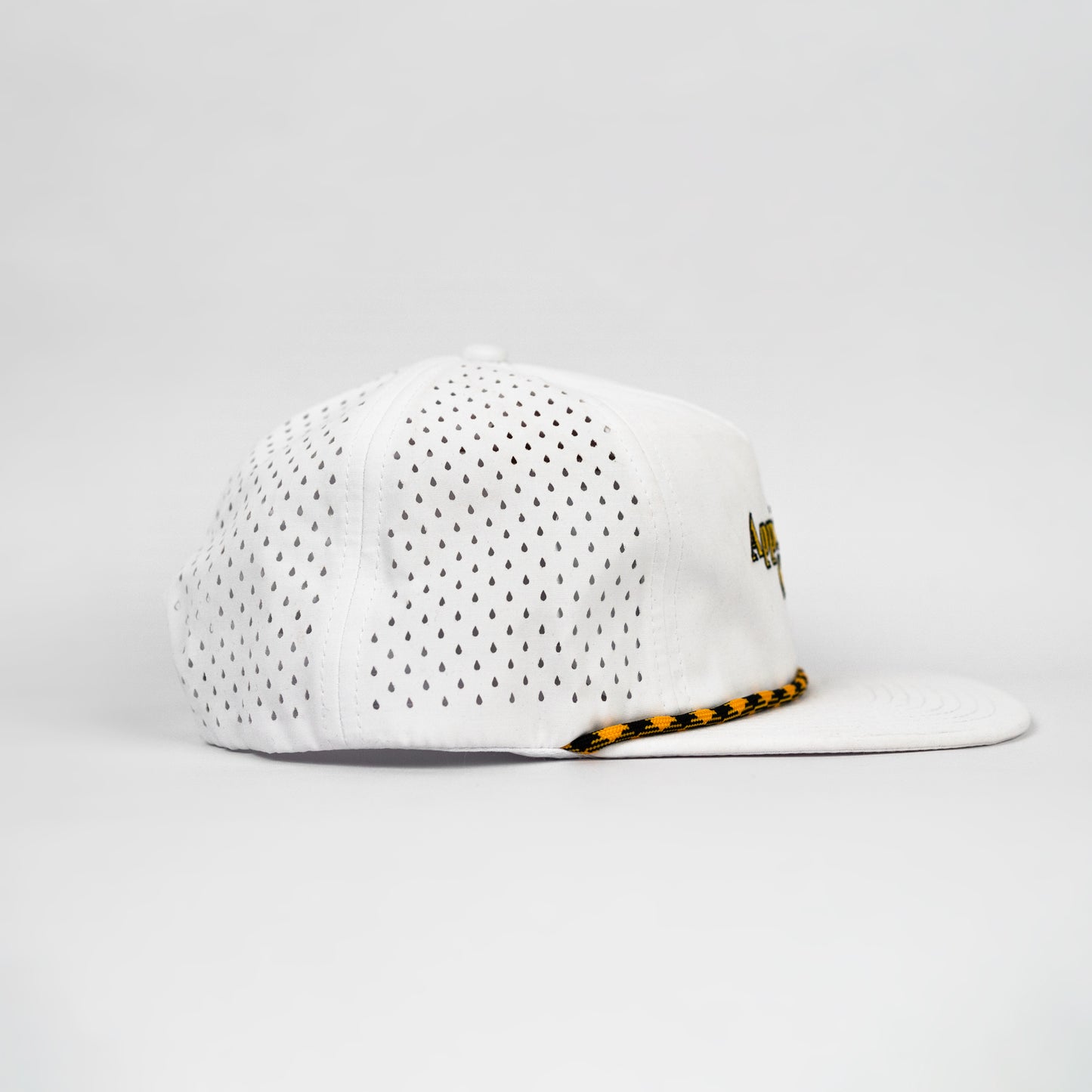 Appalachian State Rope Hat- Soft White Performance Unstructured