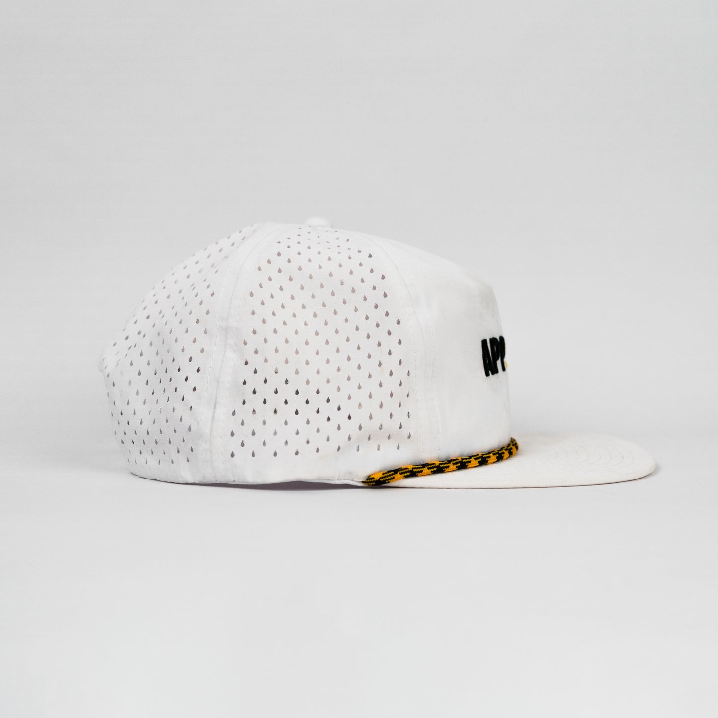 APP STATE Rope Hat- Super Soft White Performance Unstructured