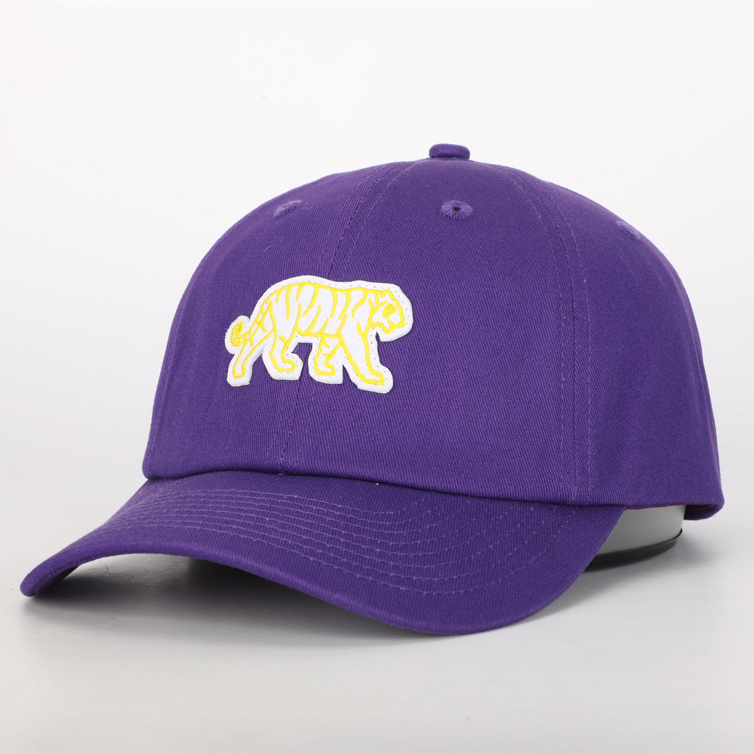 Tiger Cotton Dad Hat- Purple