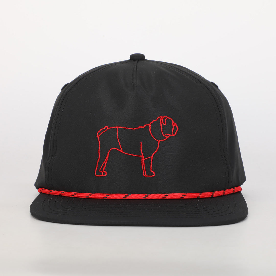 Black Bulldog Rope Hat