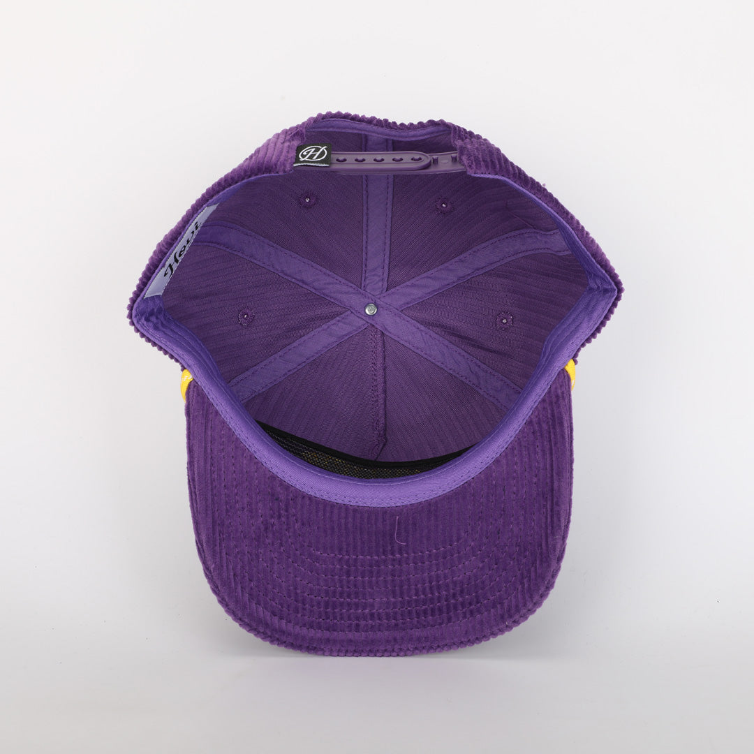 Purple Tiger Corduroy Rope Hat