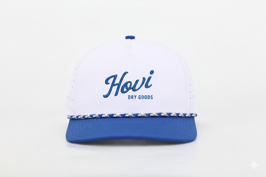 Hovi White/Blue Performance Hat
